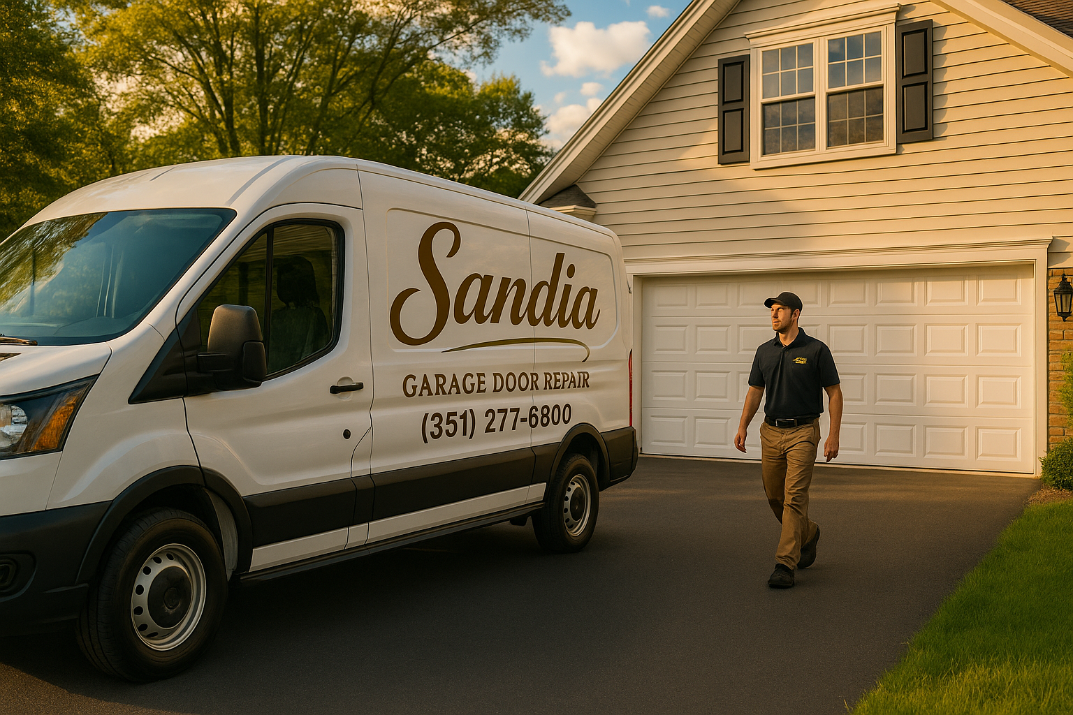 Garage door services in Acton, ME