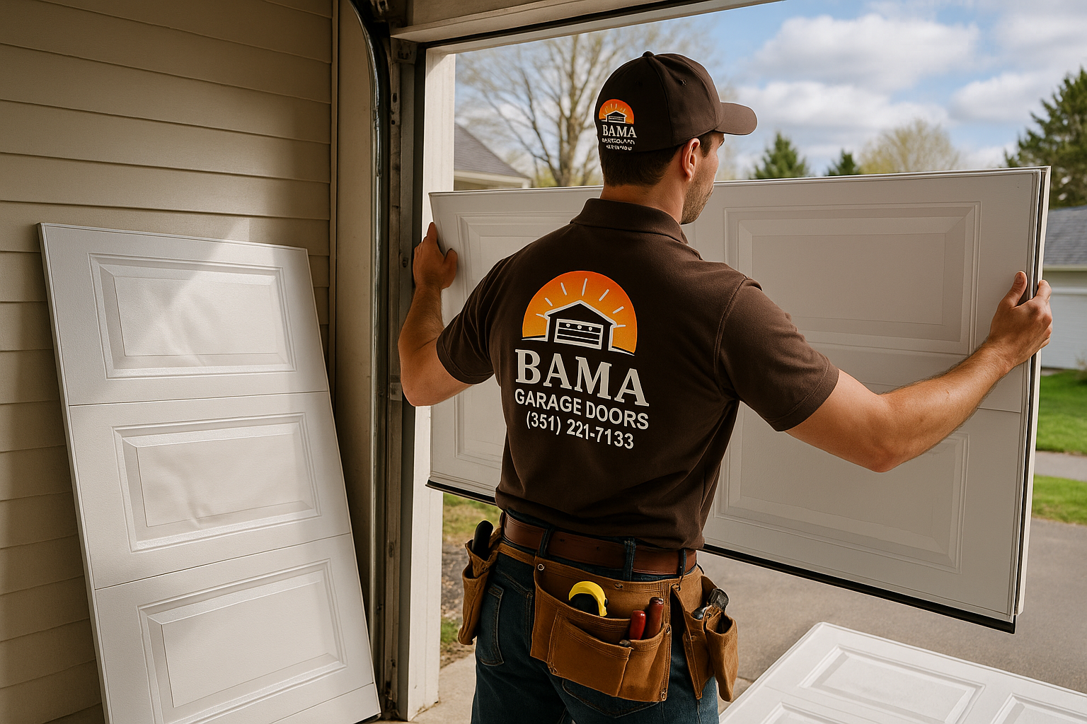 Garage Door Panel Replacement service in Tuttle Square