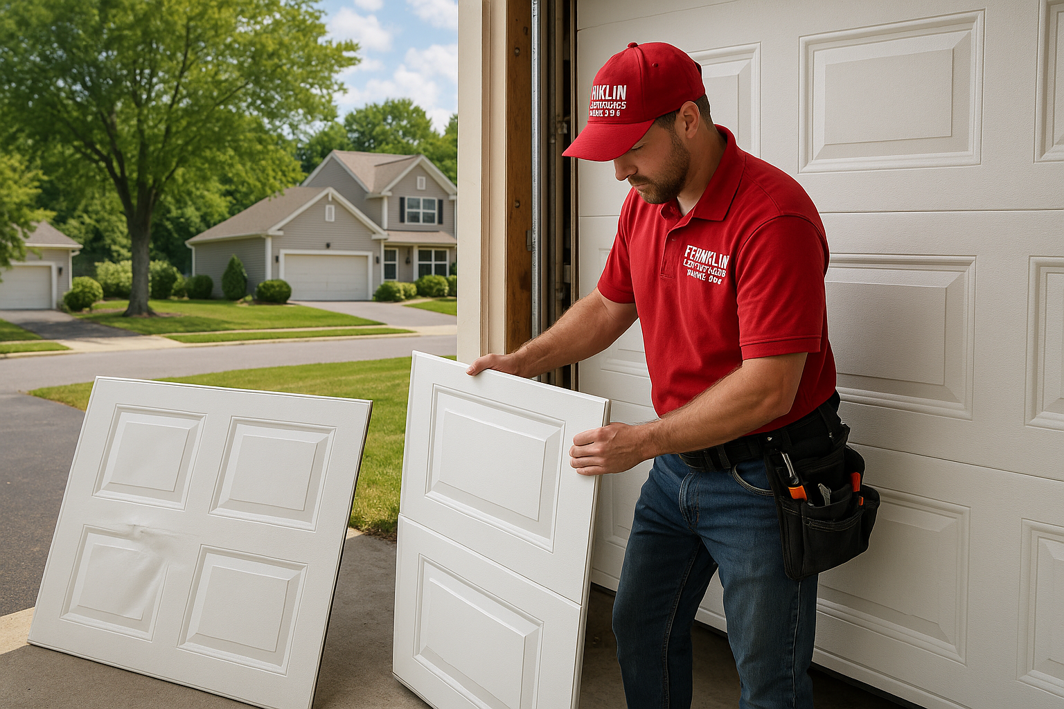 Garage Door Panel Replacement service in Waterboro