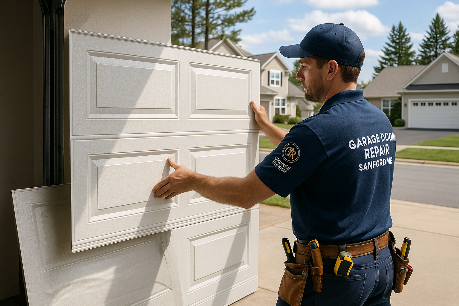 Garage Door Panel Replacement in Sanford