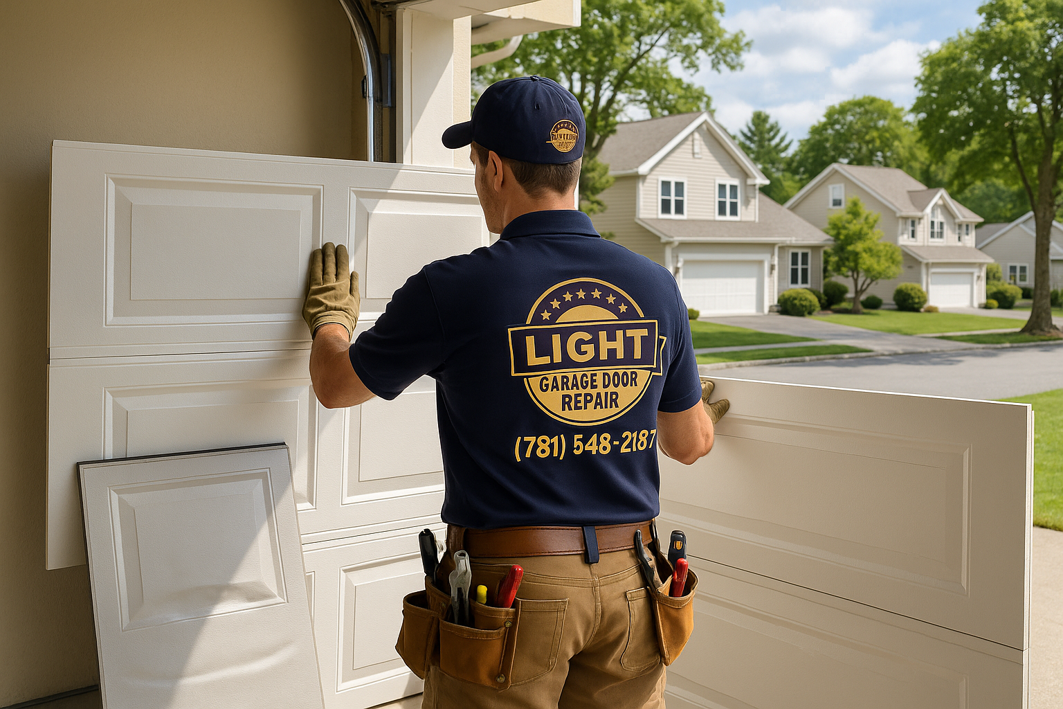 Garage Door Panel Replacement service in Newfields
