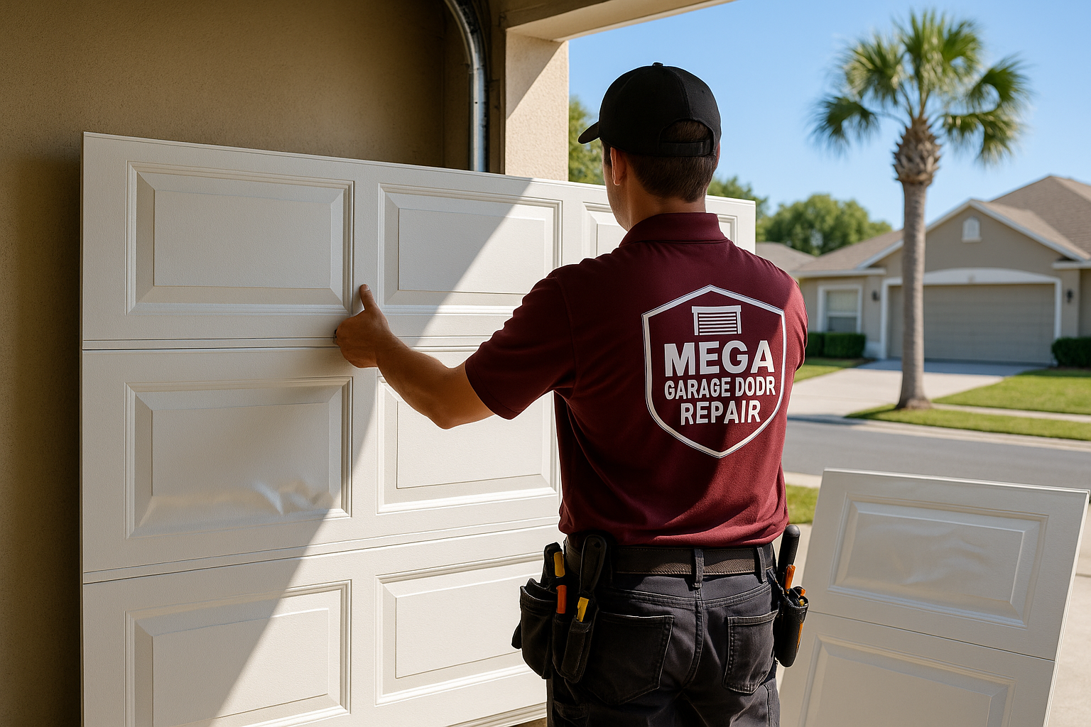 Garage Door Panel Replacement service in Acton