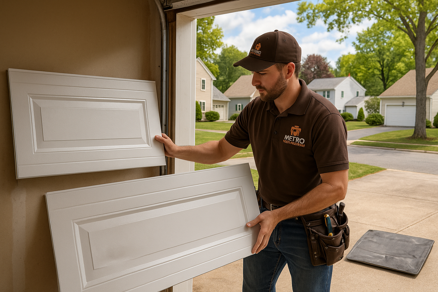 Garage Door Panel Replacement service in Ossipee