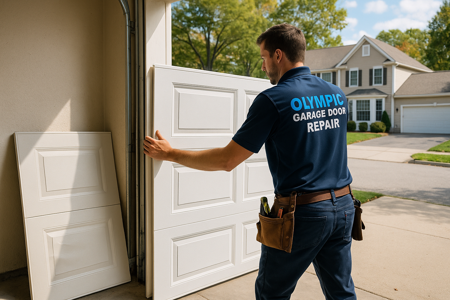 Garage Door Panel Replacement service in Parsonsfield