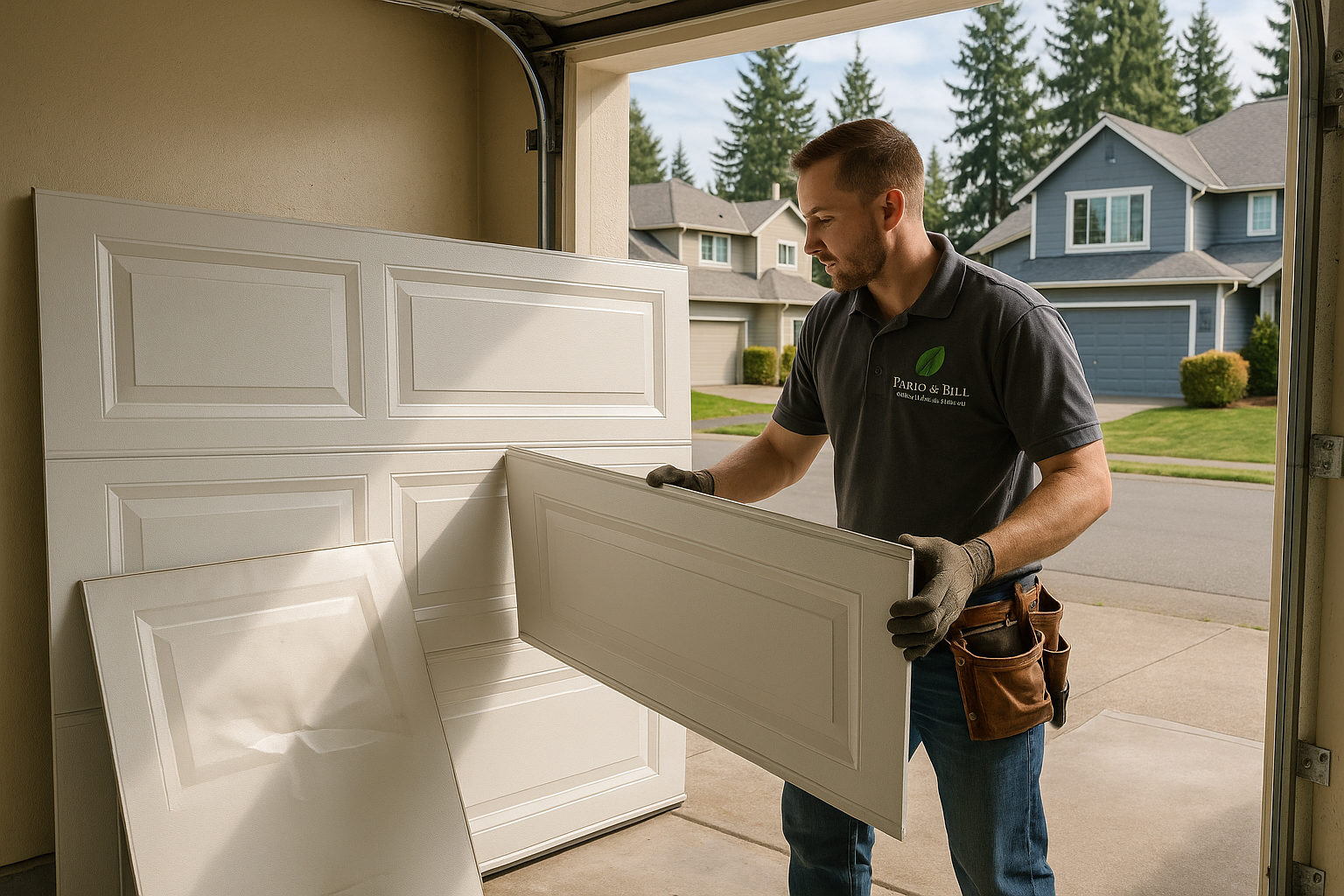 Garage Door Panel Replacement service in Shapleigh