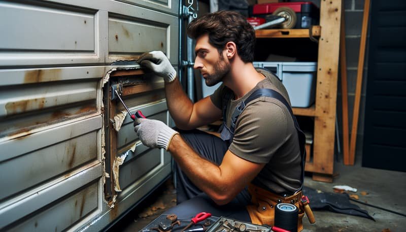 Garage Door Panel Replacement service in Milton