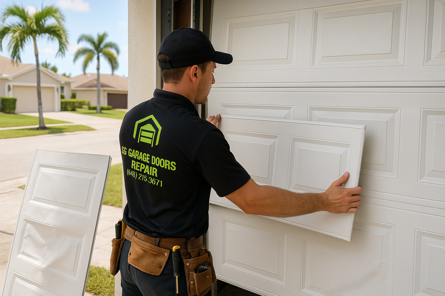 Garage Door Panel Replacement service in Rochester