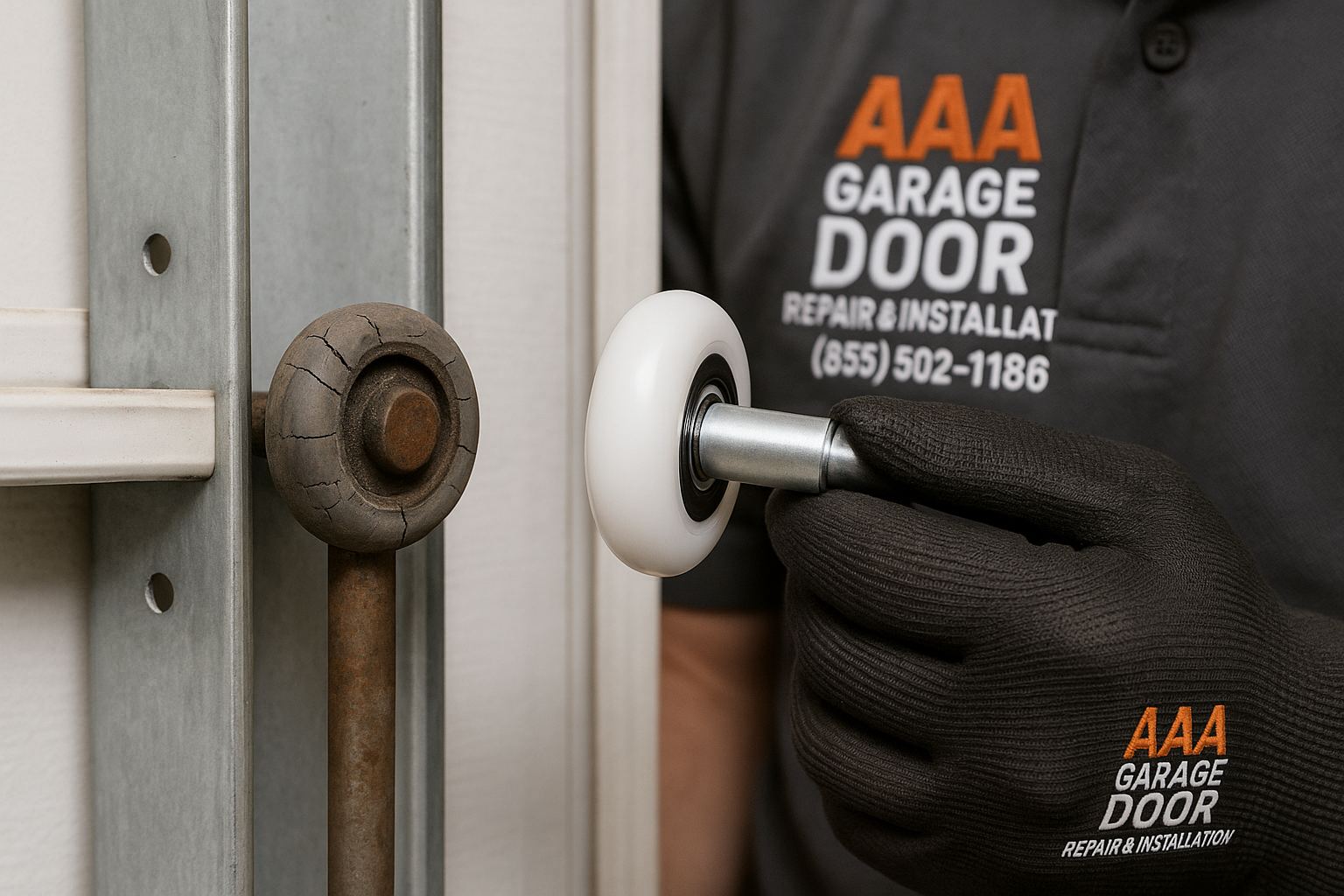 Garage Door Roller Replacement service in Farmington