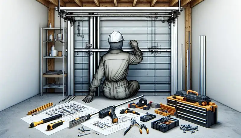 Garage Door Track Repair in Lee